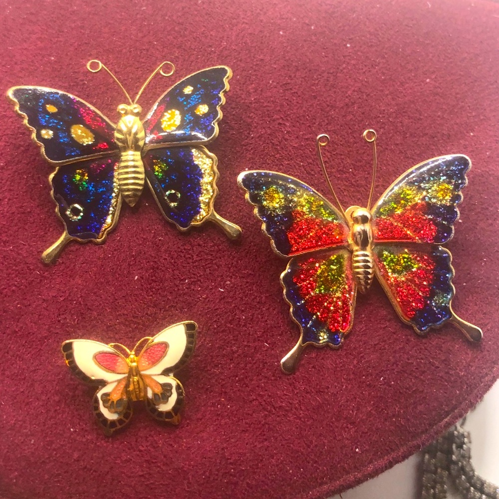 Vintage Butterfly Brooches